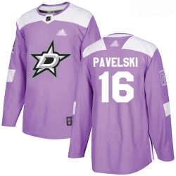 Stars #16 Joe Pavelski Purple Authentic Fights Cancer Youth Stitched Hockey Jersey