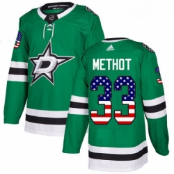 Youth Adidas Dallas Stars 33 Marc Methot Authentic Green USA Flag Fashion NHL Jersey 