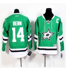 Youth Dallas Stars #14 Jamie Benn Green Stitched NHL Jersey