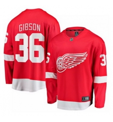 Men Detroit Red Wings 36 John Gibson Red Home Stitched Hockey Jersey Men Detroit Red Wings 36 John Gibson Red Home Stitched Hockey Jersey