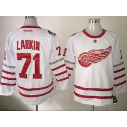 Red Wings 71 Dylan Larkin White 2017 Centennial Classic Reebok Jersey