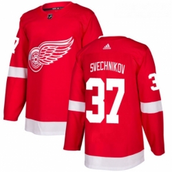 Youth Adidas Detroit Red Wings 37 Evgeny Svechnikov Premier Red Home NHL Jersey 