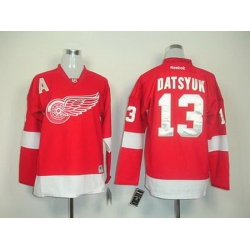 Youth kids Detoit Red Wings #13 Pavel Datsyuk Red