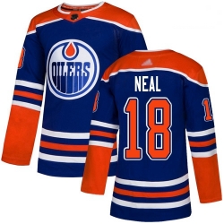 Oilers 18 James Neal Royal Alternate Authentic Stitched Hockey Jersey