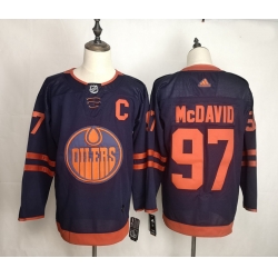 Oilers 97 Connor McDavid Navy 50th Anniversary Adidas Jersey