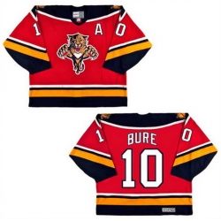 Men Florida Panthers 10 Pavel Bure Red Stitched Jersey