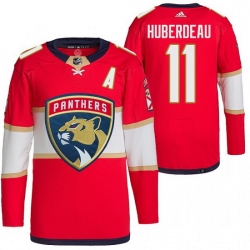 Men Florida Panthers 11 Jonathan Huberdeau Red Stitched jersey