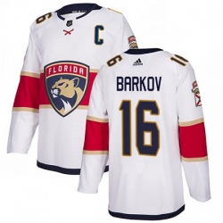 Men Florida Panthers 16 Aleksander Barkov White Stitched jersey