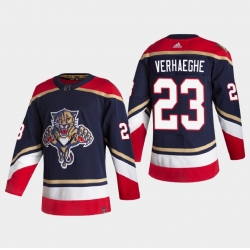 Men Florida Panthers 23 VERHAEGHE 2022 Navy Reverse Retro Stitched Jersey