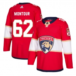Men Florida Panthers 62 Brandon Montour Red Stitched NHL Jersey