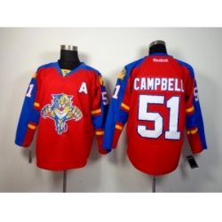 NHL Florida Panthers #51 Brian Campbell Red Home Stitched Jerseys