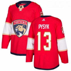 Youth Adidas Florida Panthers 13 Mark Pysyk Premier Red Home NHL Jersey 