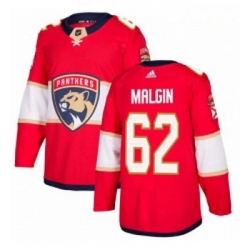 Youth Adidas Florida Panthers 62 Denis Malgin Premier Red Home NHL Jersey 