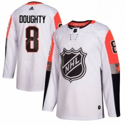 Mens Adidas Los Angeles Kings 8 Drew Doughty Authentic White 2018 All Star Pacific Division NHL Jersey 