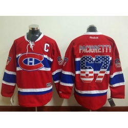 Canadiens  #67 Max Pacioretty Red USA Flag Fashion Stitched NHL Jersey