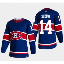 Men Canadiens Nick Suzuki Adidas Reverse Retro Jersey