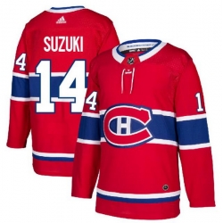 Men Montreal Canadiens 14 Nick Suzuki Red Adidas Jersey