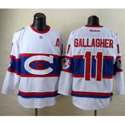 Montreal Canadiens #11 Gallagher White New CH Stitched NHL Jersey