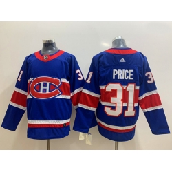 Montreal Canadiens 31 Carey Price Blue 2020 21 Reverse Retro Ad