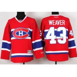 Montreal Canadiens 43 Mike Weaver Red NHL Hockey Jerseys