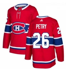 Youth Adidas Montreal Canadiens 26 Jeff Petry Premier Red Home NHL Jersey 