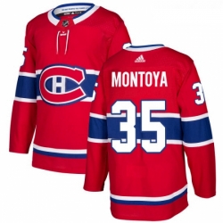 Youth Adidas Montreal Canadiens 35 Al Montoya Premier Red Home NHL Jersey 