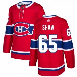 Youth Adidas Montreal Canadiens 65 Andrew Shaw Premier Red Home NHL Jersey 