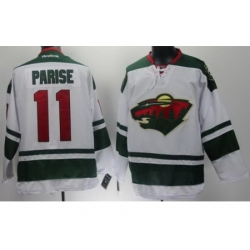 Minnesota Wild 11 Zach Parise White NHL Jerseys New