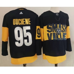 Men Nashville Predators 95 Matt Duchene Black 2022 Stadium Series adidas Stitched NHL Jersey