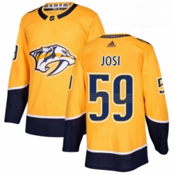 Mens Adidas Nashville Predators 59 Roman Josi Premier Gold Home NHL Jersey 