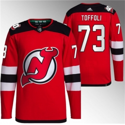 Men New Jersey Devils 73 Tyler Toffoli Red Stitched Jersey