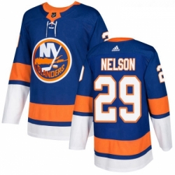 Men Adidas New York Islanders 29 Brock Nelson Premier Royal Blue Home NHL Jersey