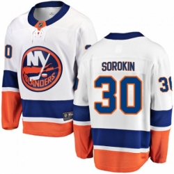 Men Ilya Sorokin New York Islanders Adidas Authentic White Home Jersey