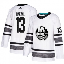 Youth Islanders #13 Mathew Barzal White 2019 All Star Stitched Hockey Jersey