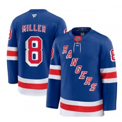 Men New York Rangers 8 J T  Miller Royal 2024 25 Home Stitched Hockey Jersey