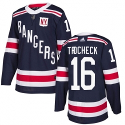 Men New York Rangers Vincent Trocheck 16 Blue Home Dark Blue Adidas Jersey