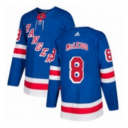 Mens Adidas New York Rangers 8 Cody McLeod Authentic Royal Blue Home NHL Jersey 