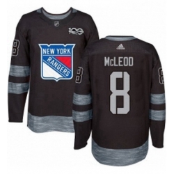 Mens Adidas New York Rangers 8 Cody McLeod Premier Black 1917 2017 100th Anniversary NHL Jersey 