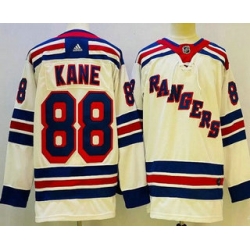 Men's New York Rangers #88 Patrick Kane White Authentic Jersey