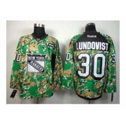 NHL Jerseys New York Rangers #30 Lundovist camo