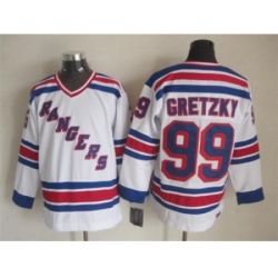 NHL New York Rangers #99 Wayne Gretzky white jerseys(New vintage retro)