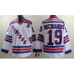 New York Rangers 19# Brad Richards white Jersey