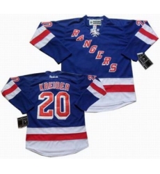 New York Rangers #20 Chris Kreider blue jerseys