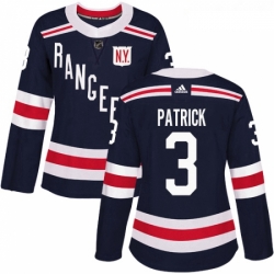 Womens Adidas New York Rangers 3 James Patrick Authentic Navy Blue 2018 Winter Classic NHL Jersey 