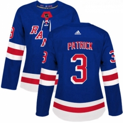 Womens Adidas New York Rangers 3 James Patrick Premier Royal Blue Home NHL Jersey 