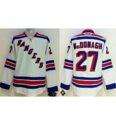 Kids New York Rangers #27 Ryan McDonagh White NHL Jerseys