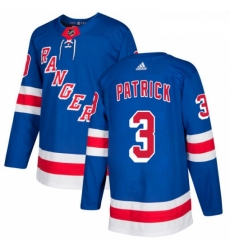 Youth Adidas New York Rangers 3 James Patrick Authentic Royal Blue Home NHL Jersey 