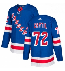 Youth Adidas New York Rangers 72 Filip Chytil Authentic Royal Blue Home NHL Jersey 