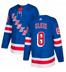 Youth Adidas New York Rangers 8 Kevin Klein Premier Royal Blue Home NHL Jersey 