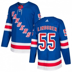Youth New York Rangers 55 Ryan Lindgren Royal Stitched Jersey